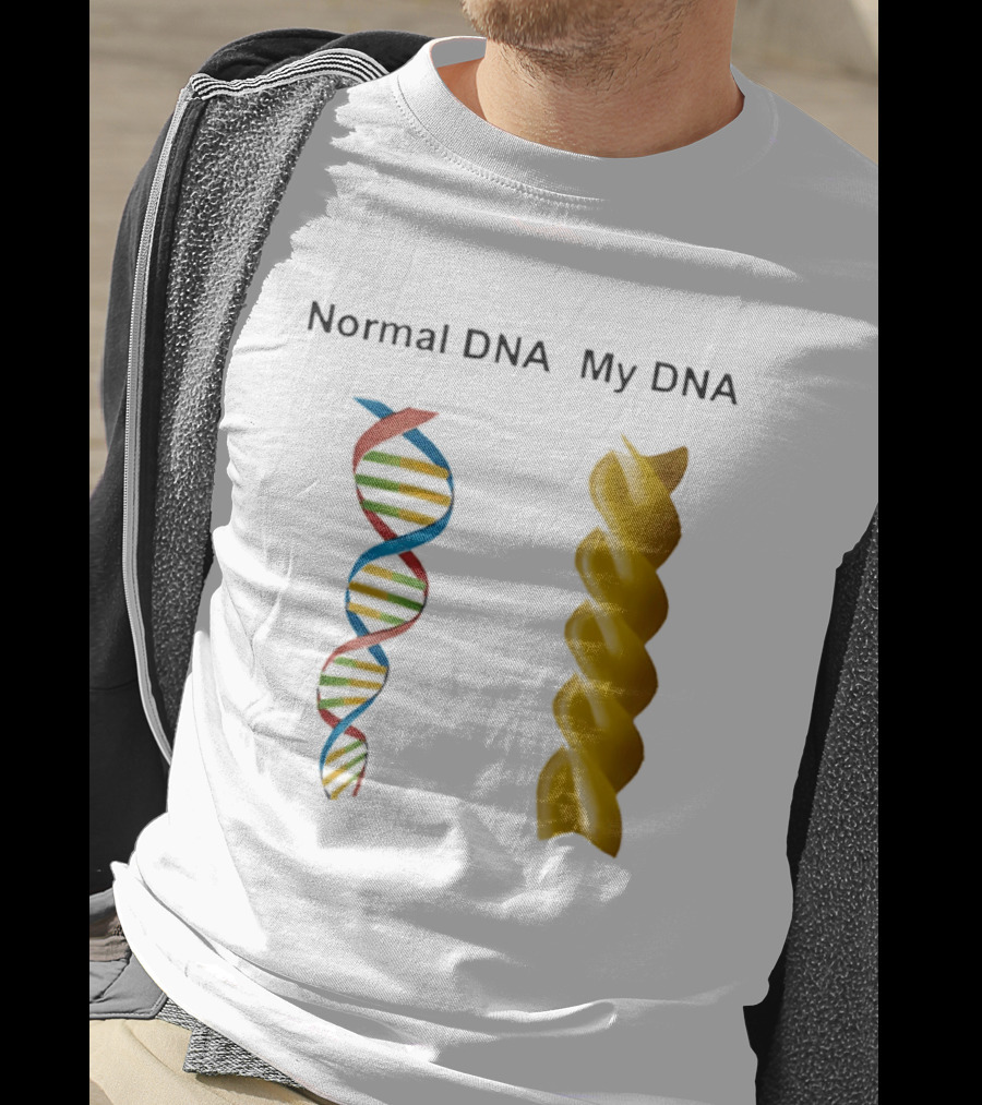 Normal DNA My DNA Fusilli Pasta Twist Humor T-Shirt
