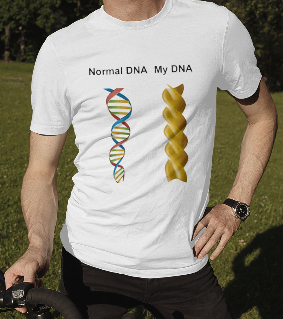 Normal DNA My DNA Fusilli Pasta Twist Humor T-Shirt