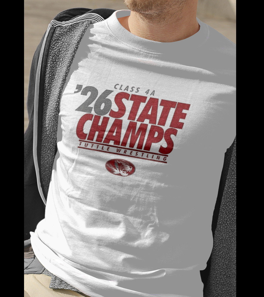 Tuttle Wrestling Class 4A State Champs 2026 T-Shirt