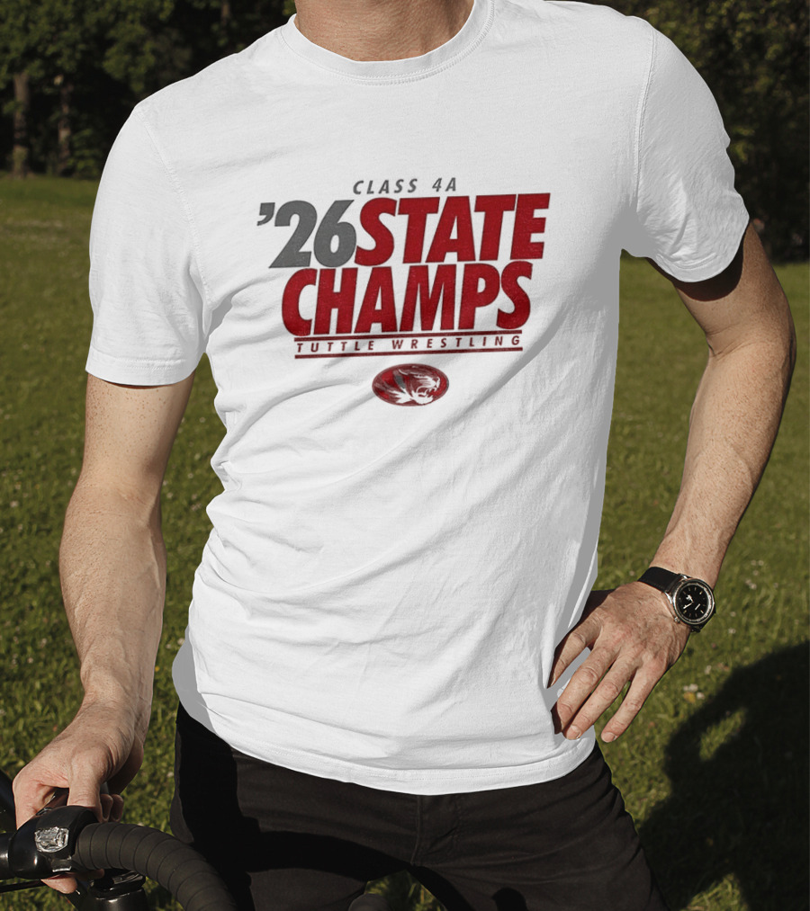 Tuttle Wrestling Class 4A State Champs 2026 T-Shirt