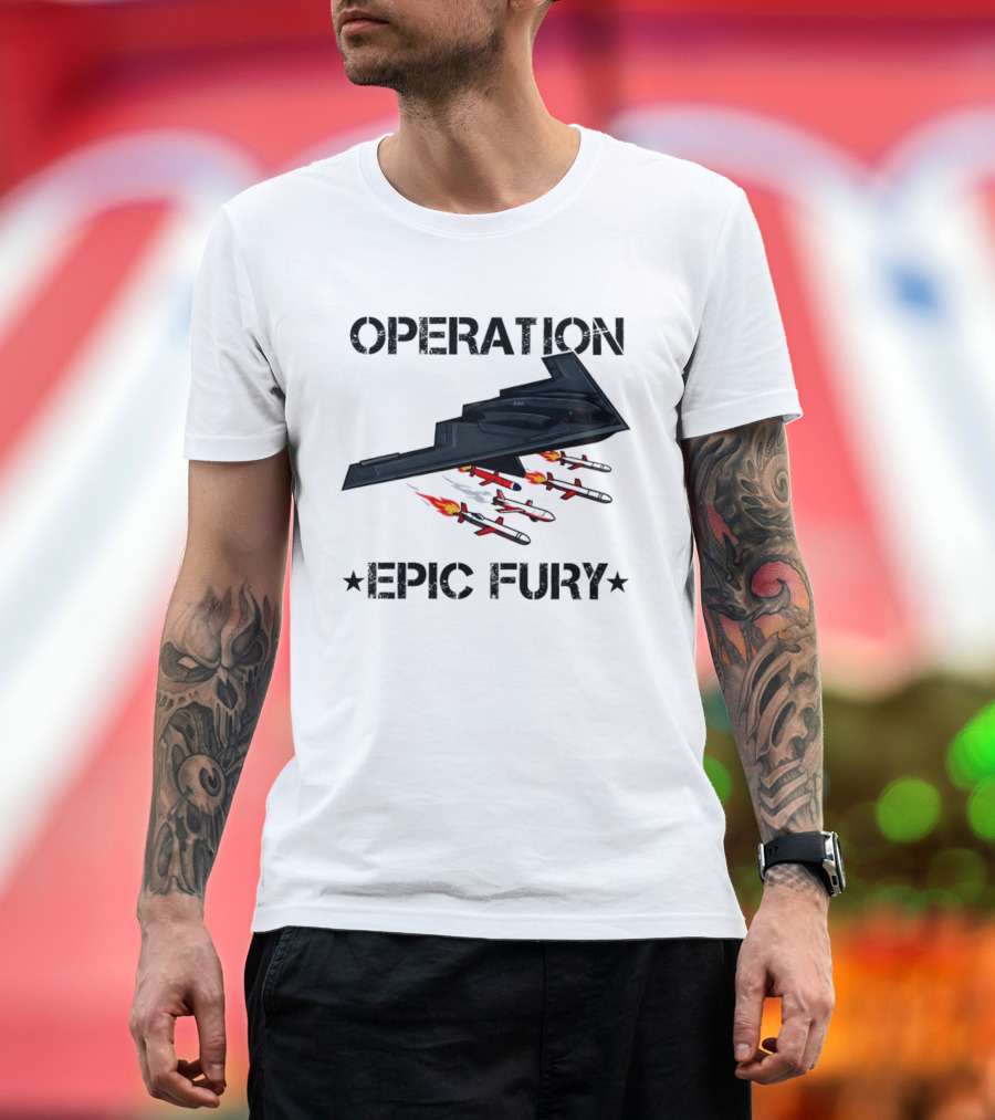 Northrop Grumman B 2 Spirit Operation Epic Fury America Airplane Aircraft T-Shirt