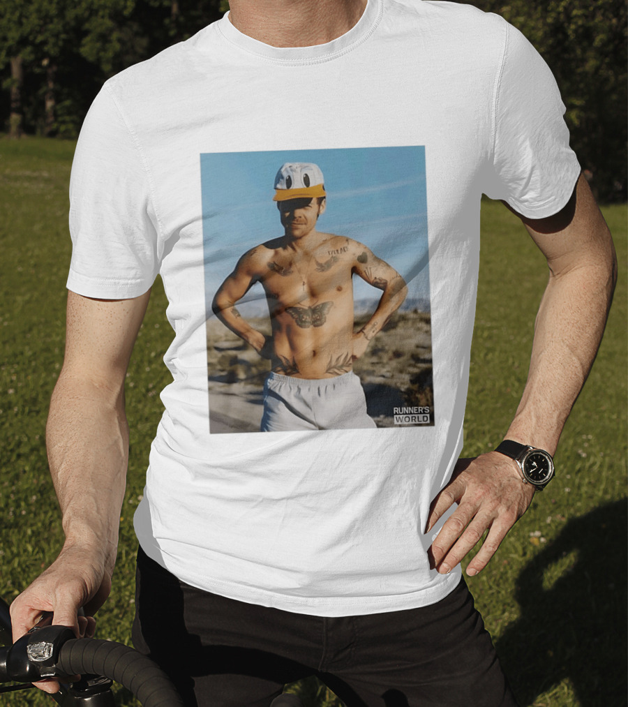Harry Donald Duck Cap Runner's World Desert Tattoos T-Shirt