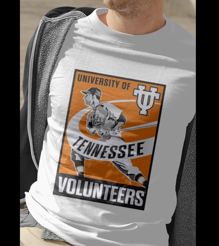 University Of Tennessee Volunteers Baseball Batter Icon UT T-Shirt