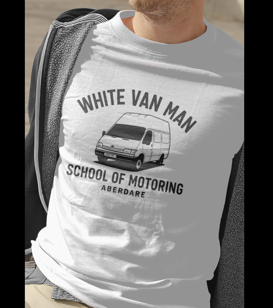 White Van Man School Of Motoring Aberdare Van T-Shirt