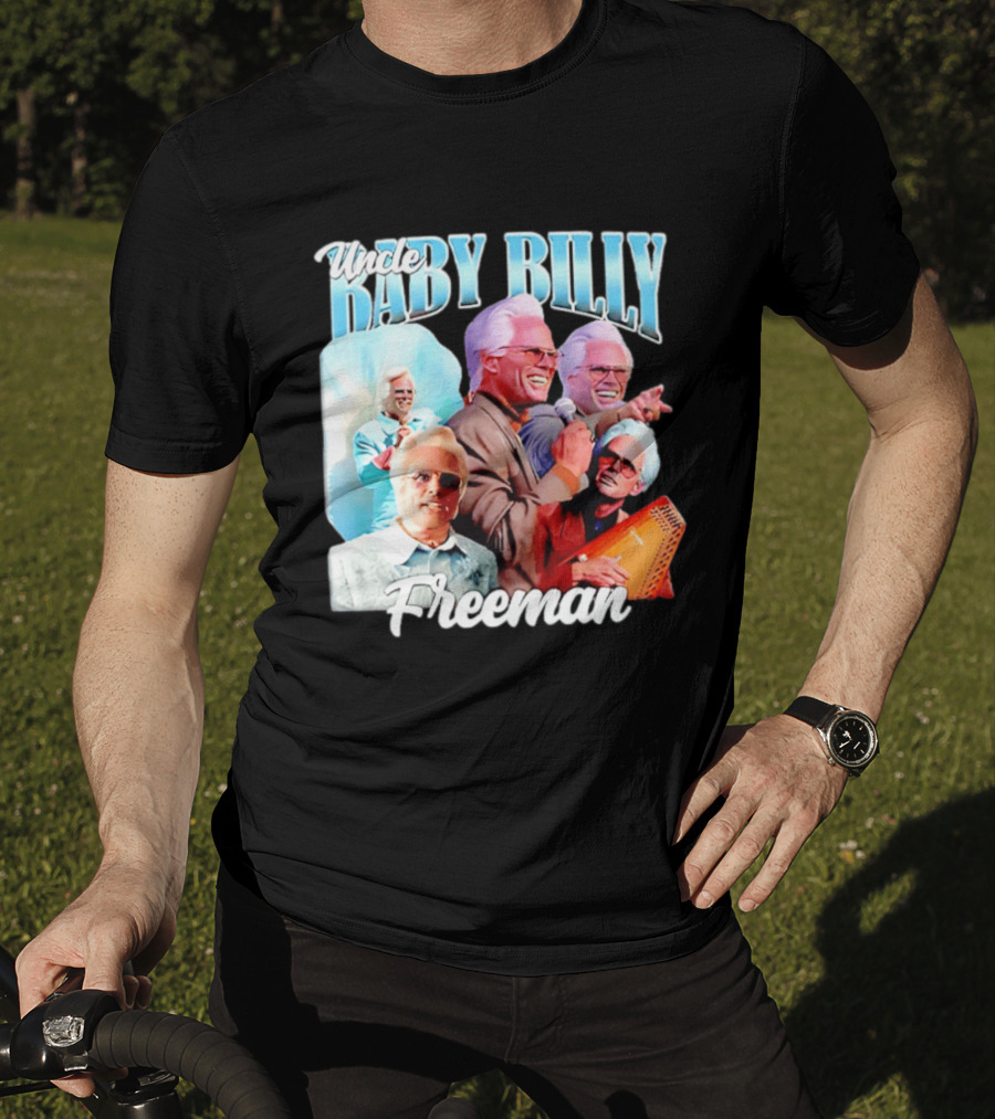 Uncle Baby Billy Freeman Character Collage T-Shirt