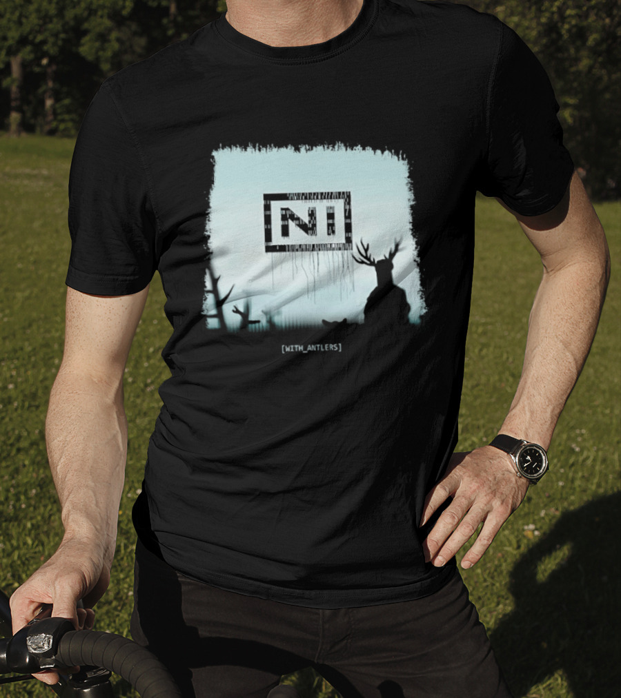 Nine Inch Nails NIN Deer Shadow With Antlers T-Shirt