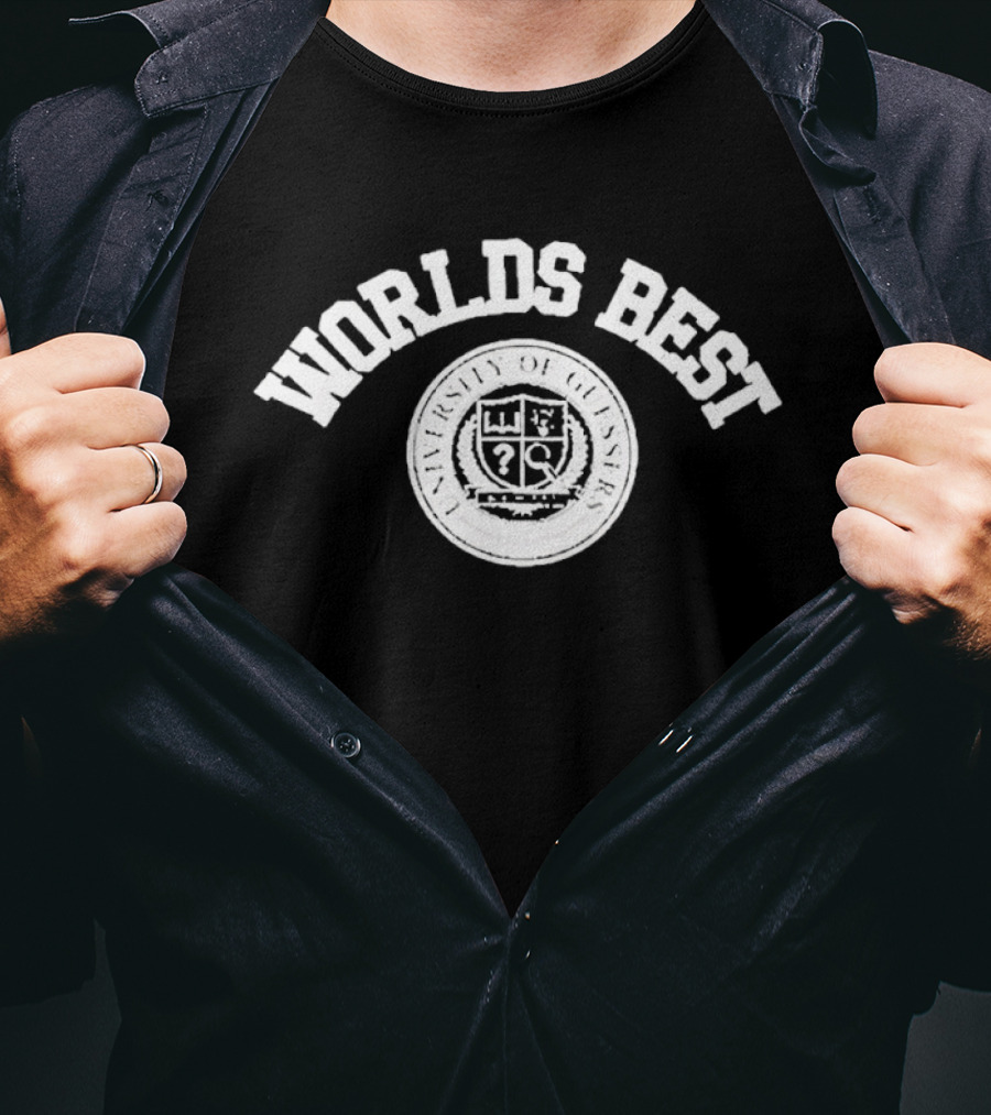 Worlds Best Kevin Langue University Of Guessers Tour 2026 T-Shirt