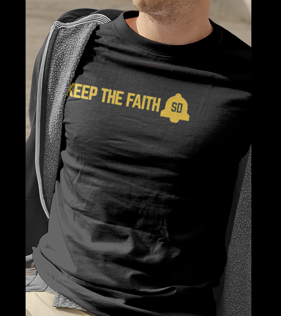 Keep The Faith SD Baseball Gods Smile Peter Seidler T-Shirt