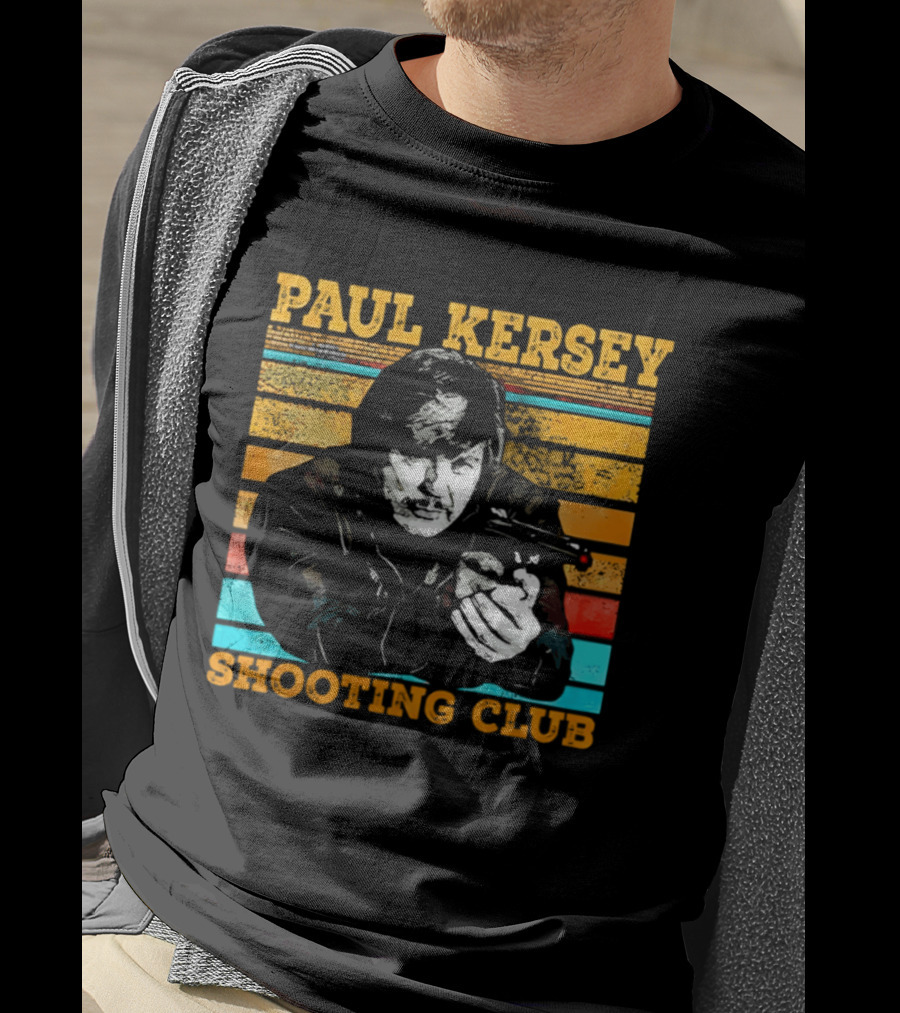 Paul Kersey Shooting Club Retro Style Gunman T-Shirt