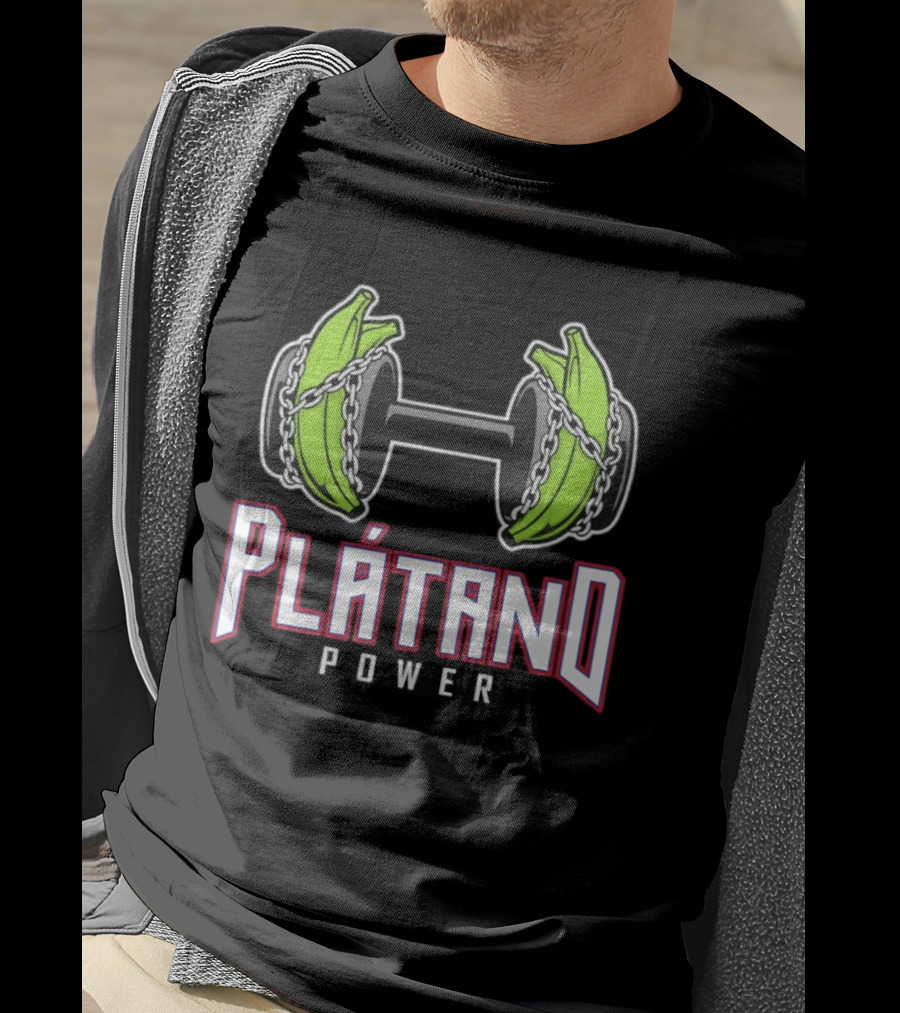 Plátano Dumbbell Power Fitness Strengthener T-Shirt