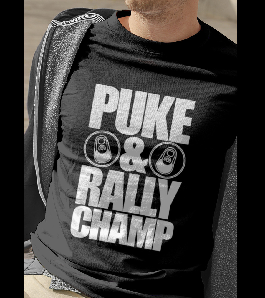 Puke And Rally Champ Soda Can Lids Fun T-Shirt