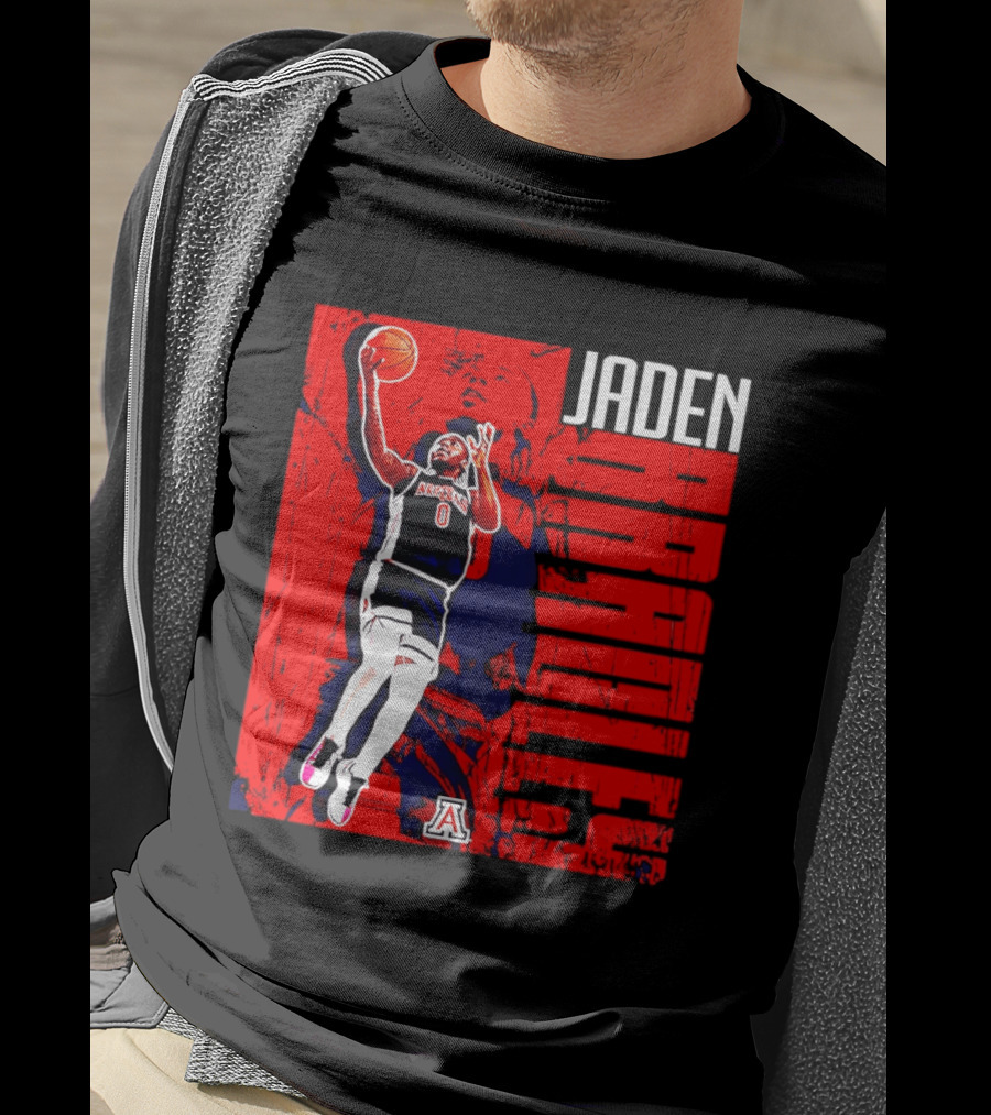 Jaden Bradley Arizona Wildcats NCAA Basketball Player Collage T-Shirt