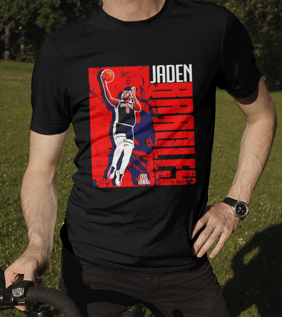 Jaden Bradley Arizona Wildcats NCAA Basketball Player Collage T-Shirt