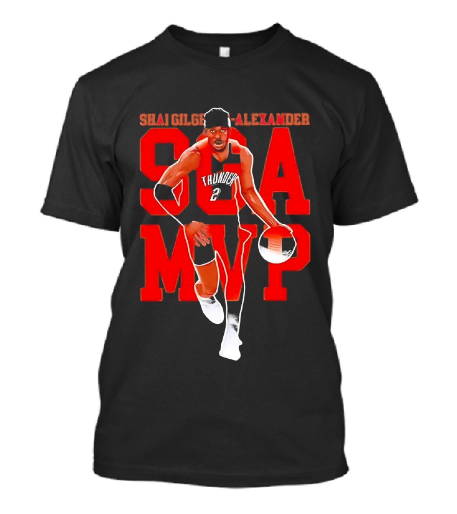 Shai Gilgeous Alexander SGA MVP Oklahoma City Thunder T-Shirt