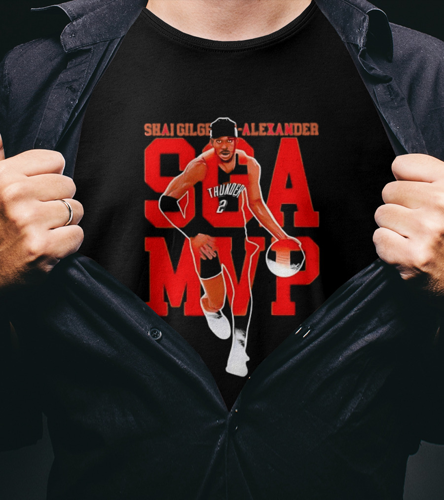 Shai Gilgeous Alexander SGA MVP Oklahoma City Thunder T-Shirt
