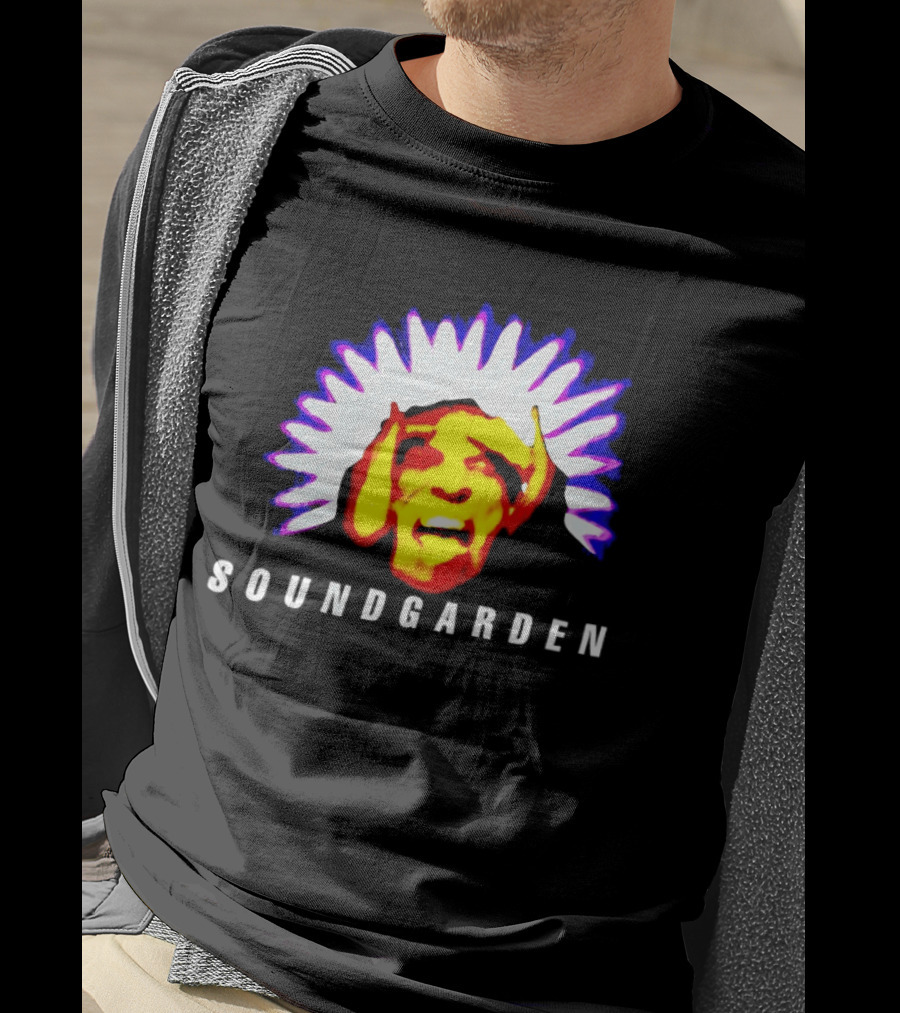Soundgarden Black Hole Sun Surreal Face Psychedelic T-Shirt