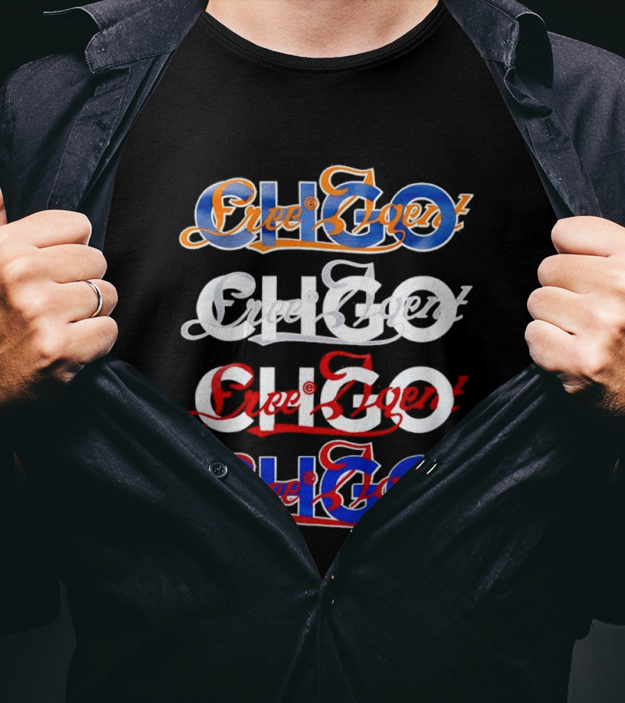 Chicago Bears Cubs Bulls White Sox Free Agent CHGO T-Shirt