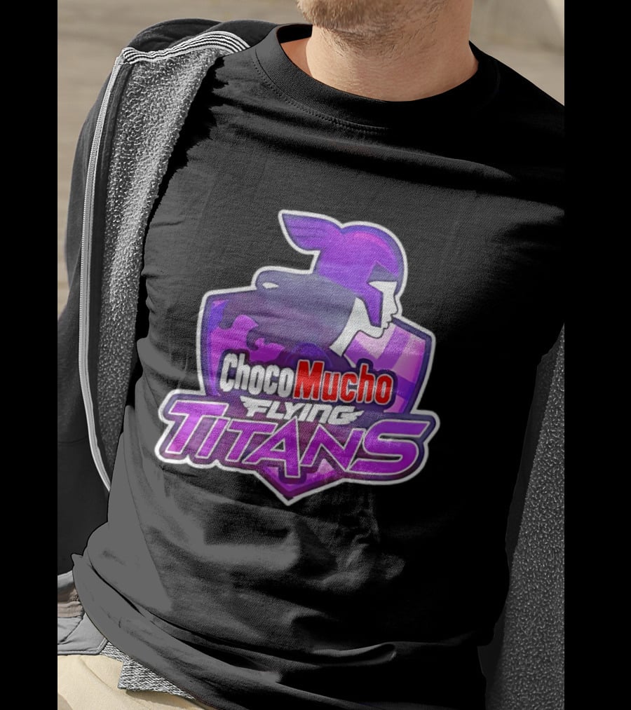 Choco Mucho Flying Titans Purple Shield T-Shirt