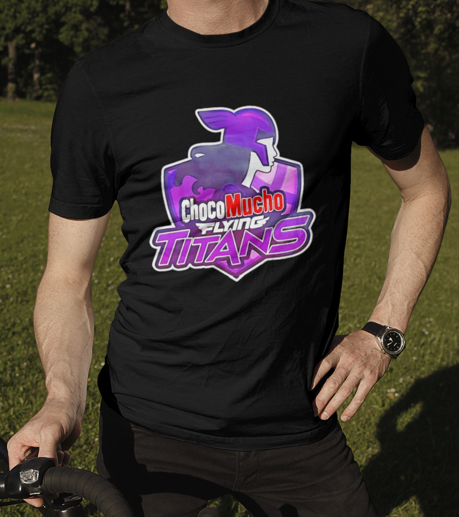 Choco Mucho Flying Titans Purple Shield T-Shirt