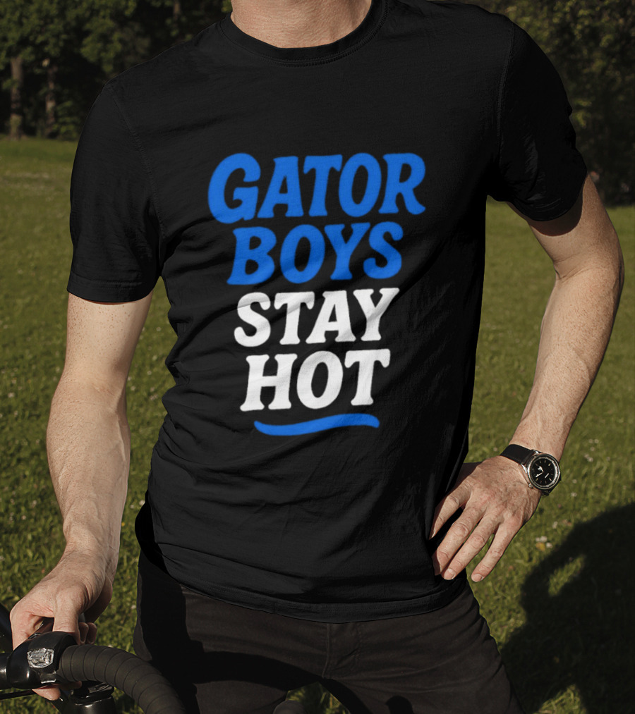 Florida Gator Boys Stay Hot Blue And White T-Shirt