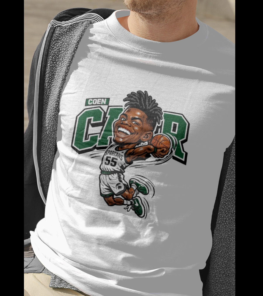 Coen Carr Caricature Basketball Player 55 Dunking Animation T-Shirt