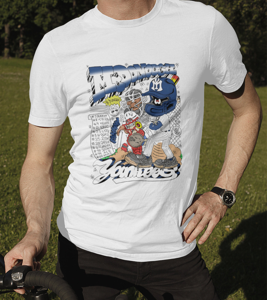McDonough Yankees Caricature Number List And Players T-Shirt