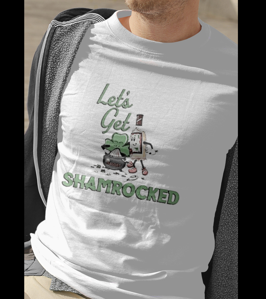 Jeppsons Malort Let's Get Shamrocked St Patrick's Day Party Fun T-Shirt