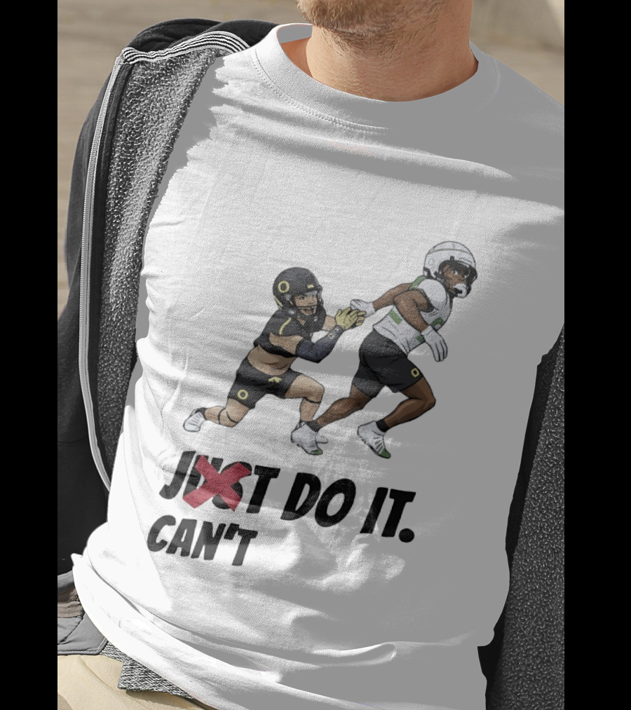 Just Can't Do It Football Players Chase In Action T-Shirt