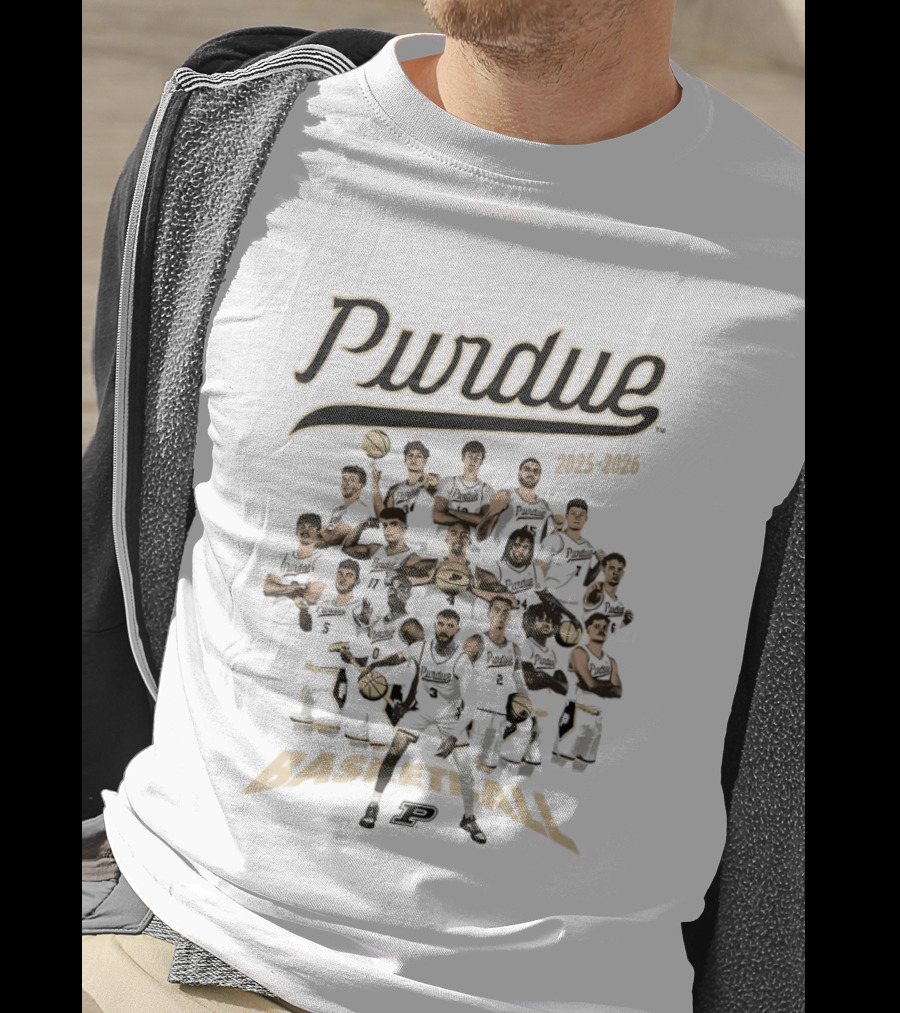 Purdue Boilermakers Basketball Team 2025 2026 Season Highlights T-Shirt