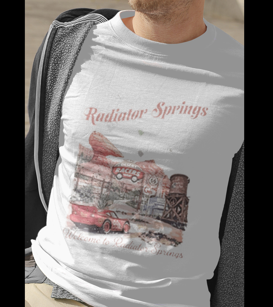 Radiator Springs Lightning McQueen Disney Pixar Cars Scenic Route Adventure T-Shirt
