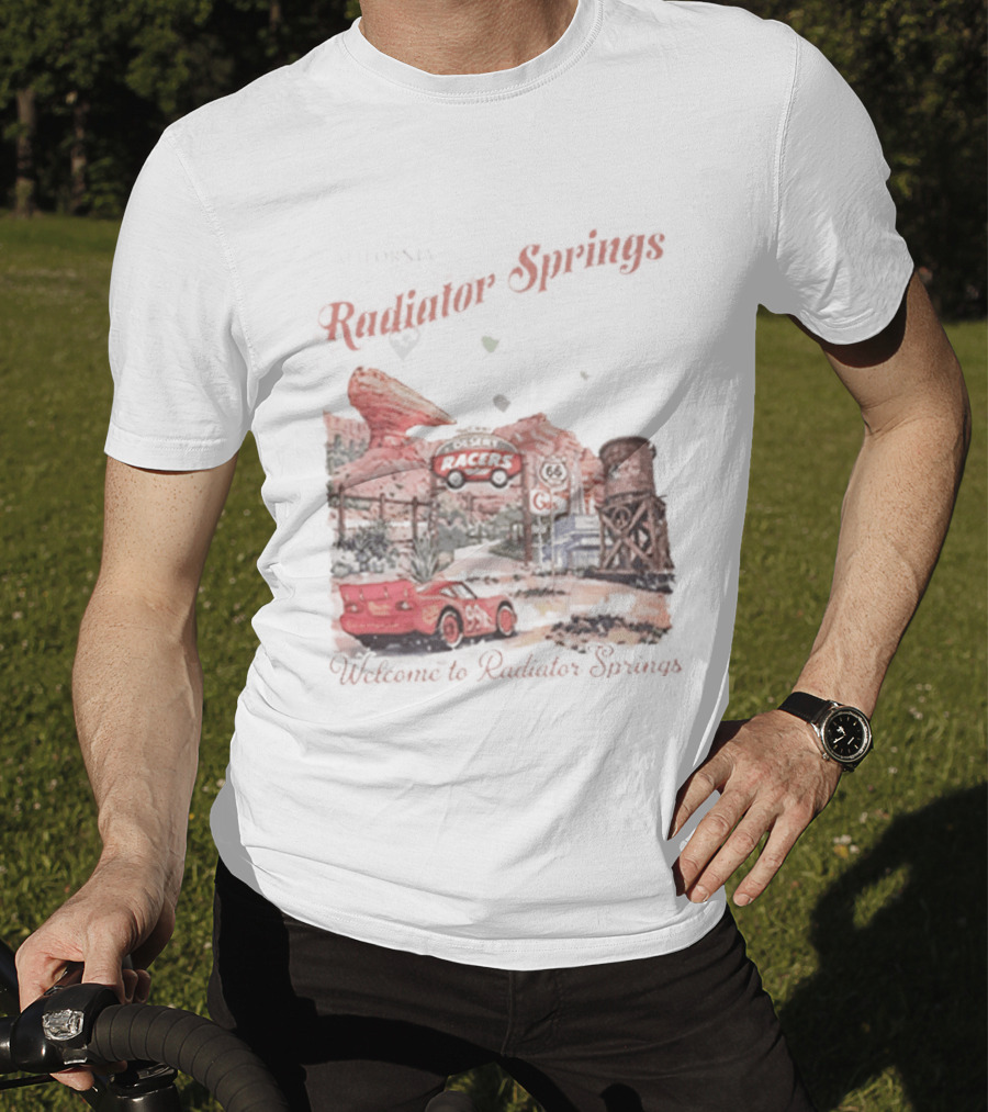 Radiator Springs Lightning McQueen Disney Pixar Cars Scenic Route Adventure T-Shirt