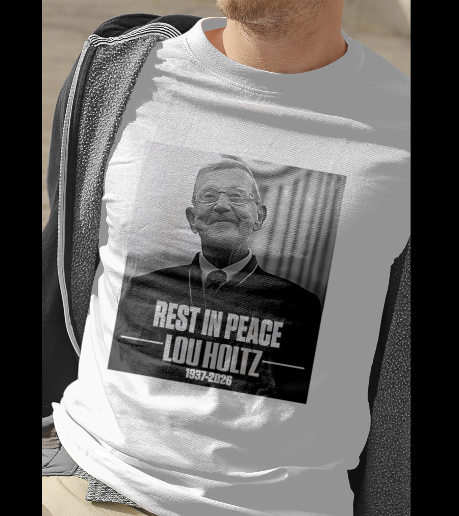Rest In Peace Lou Holtz 1937 2026 Memorial T-Shirt