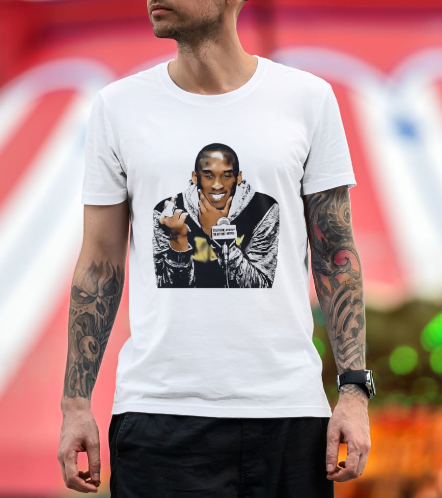 Kobe Bryant Iconic Middle Finger Moment At Press Conference T-Shirt