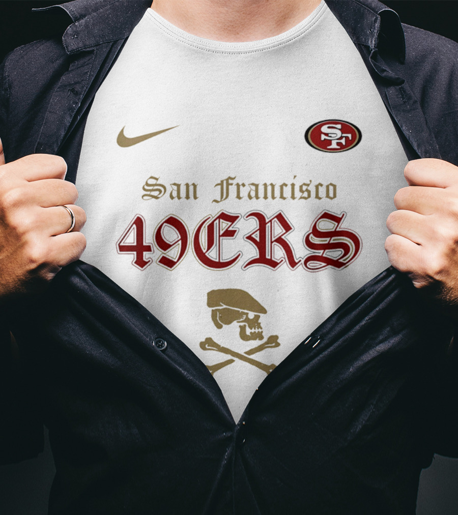 San Francisco 49ers Dropkick Murphys Skull Nike SF 49ers T-Shirt