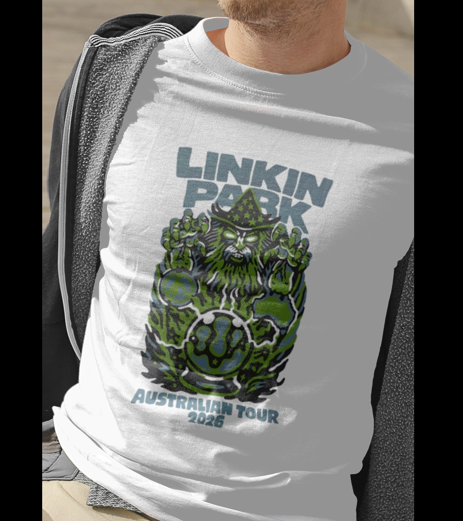 Linkin Park Australian Tour 2026 Wizard And Crystal Ball T-Shirt