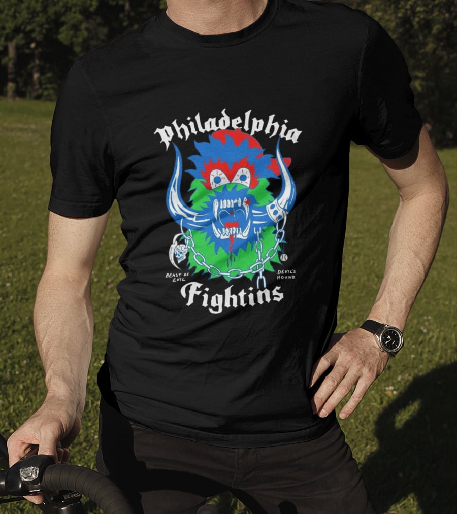 Philadelphia Fightins Monster Philly Sports Chains T-Shirt