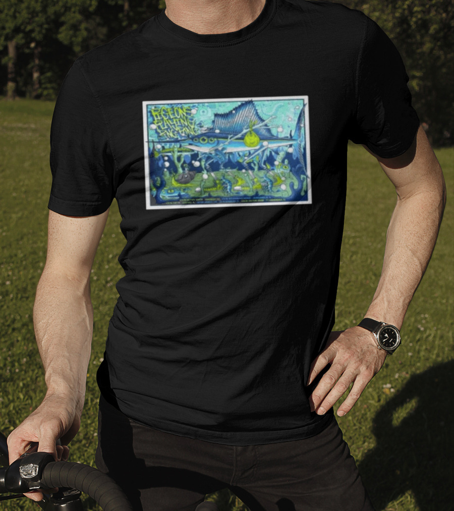 Pigeons Playing Ping Pong Mar 5 2026 Jacksonville Fl Sailfish Bubbles Sea Creatures T-Shirt