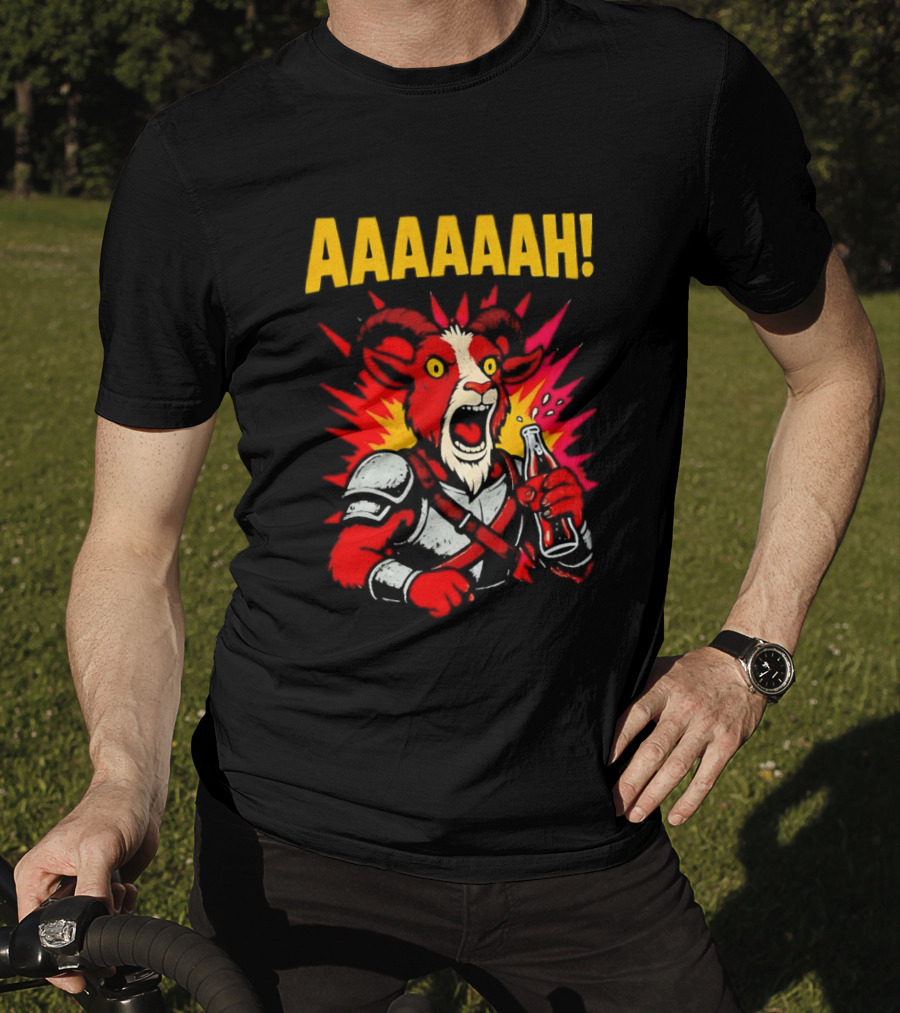 Prepotente Pony Screaming AAAAAAH Colorful Explosion T-Shirt