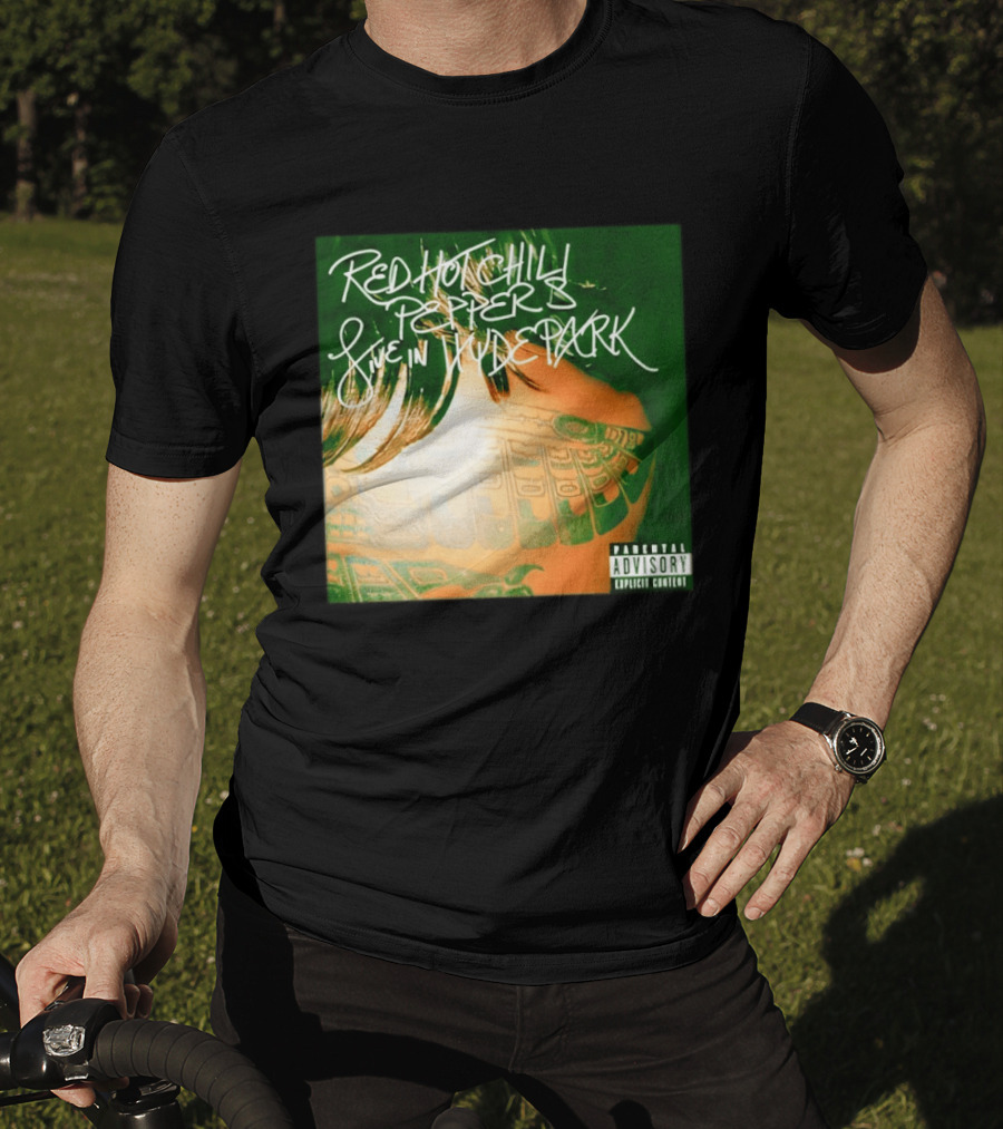 Red Hot Chili Peppers Live In Hyde Park Tattoo Cover Explicit Content T-Shirt