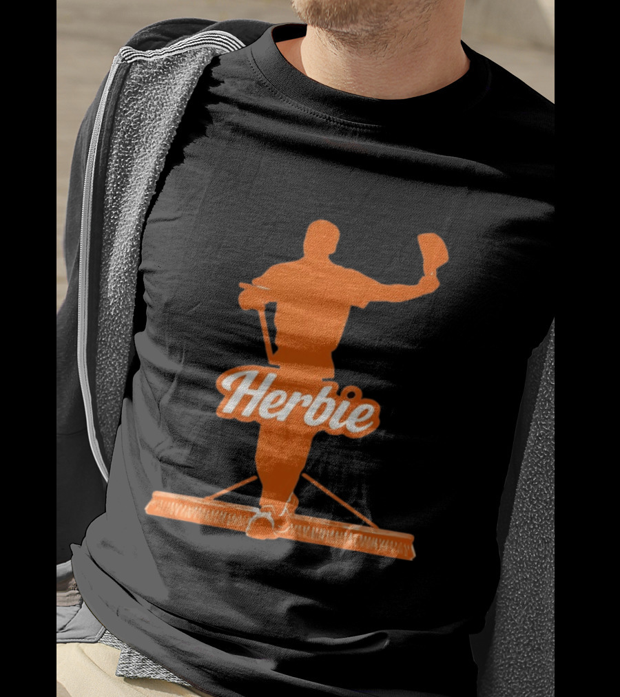 Herbie Houston Astros Iconic Broom Celebration T-Shirt