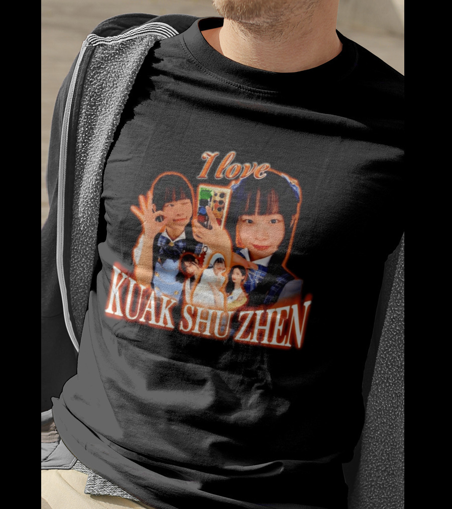 I Love Kuak Shu Zhen Selfie Style School Uniform T-Shirt
