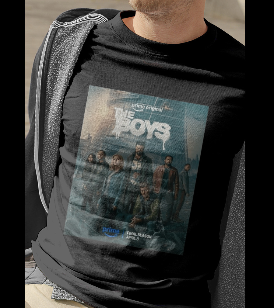 Prime Original The Boys Final Season April 8 Release Promotion T-Shirt