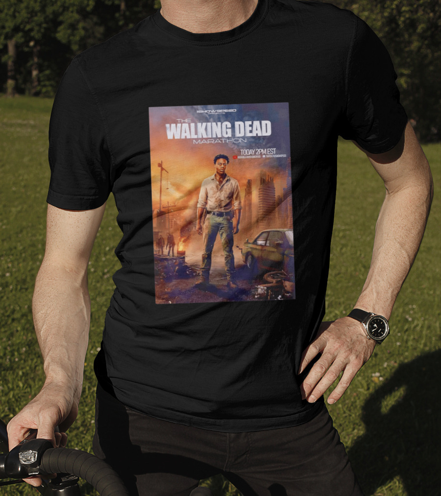 IShowSpeed The Walking Dead Marathon Today 2PM EST YouTube Twitch T-Shirt