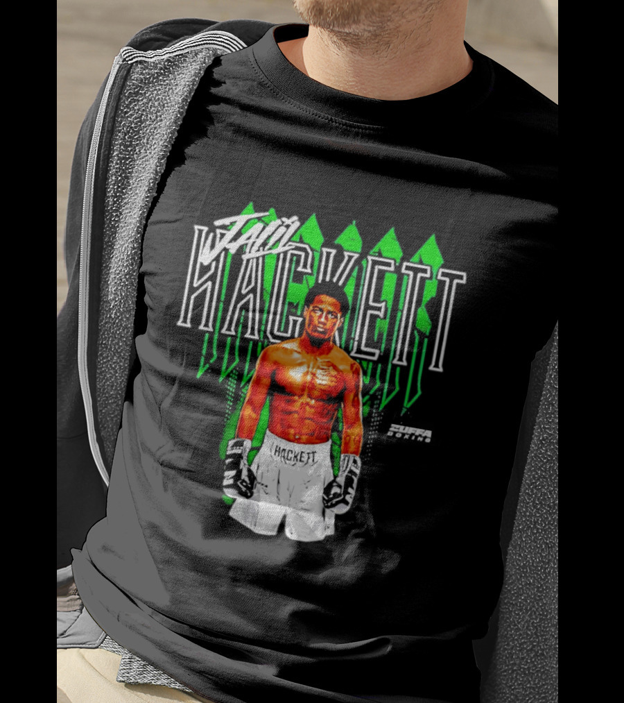 Jalil Hackett Signature Boxing Fighter Name Zuffa Boxing T-Shirt
