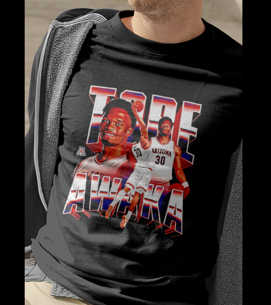 Tobe Awaka Arizona Wildcats Basketball 30 NCAA Player Collage T-Shirt