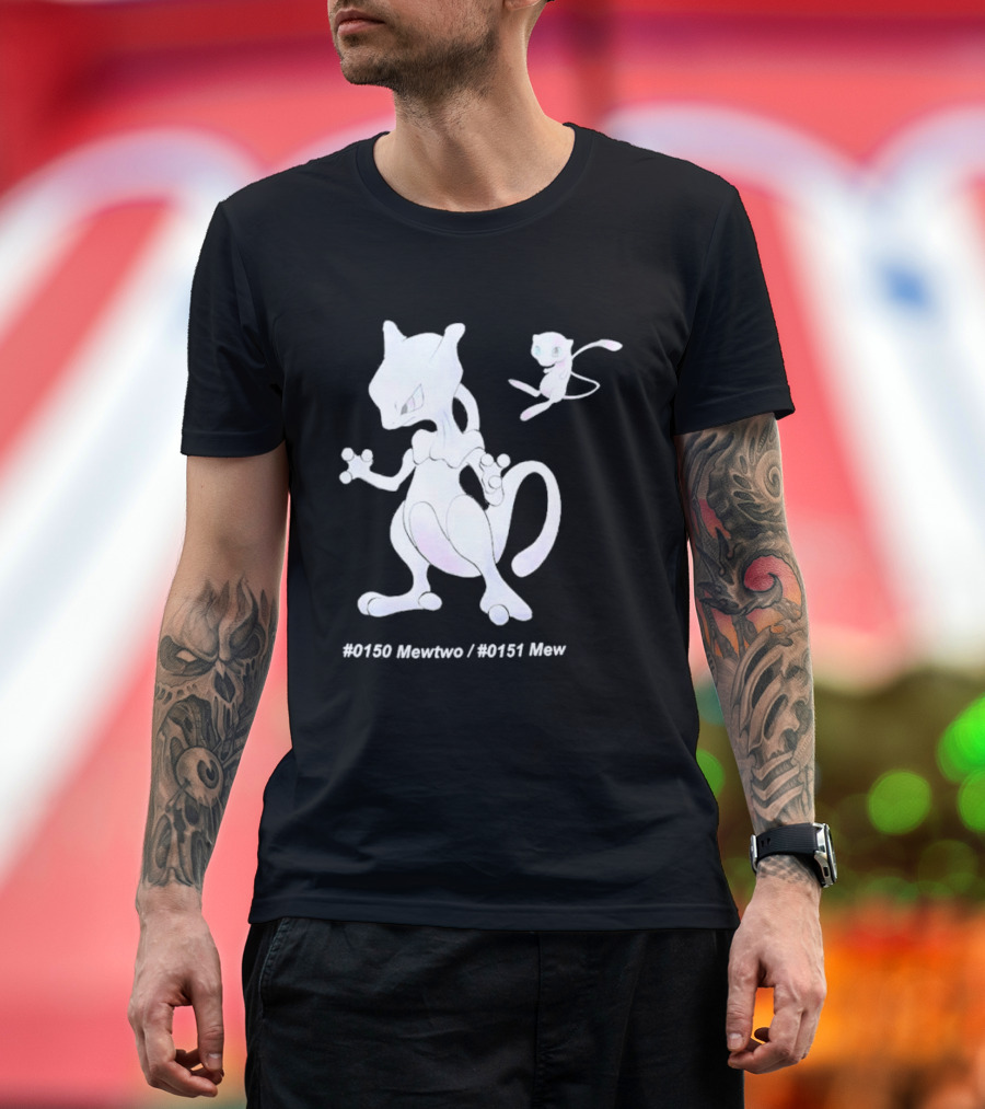 UNIQLO X Pokemon 30th Anniversary Mewtwo Mew #150 #151 T-Shirt