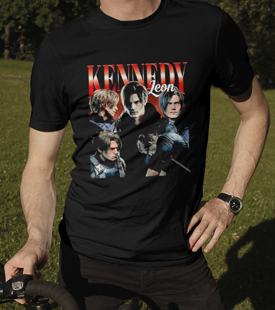 Leon Kennedy Collage Character Collection T-Shirt