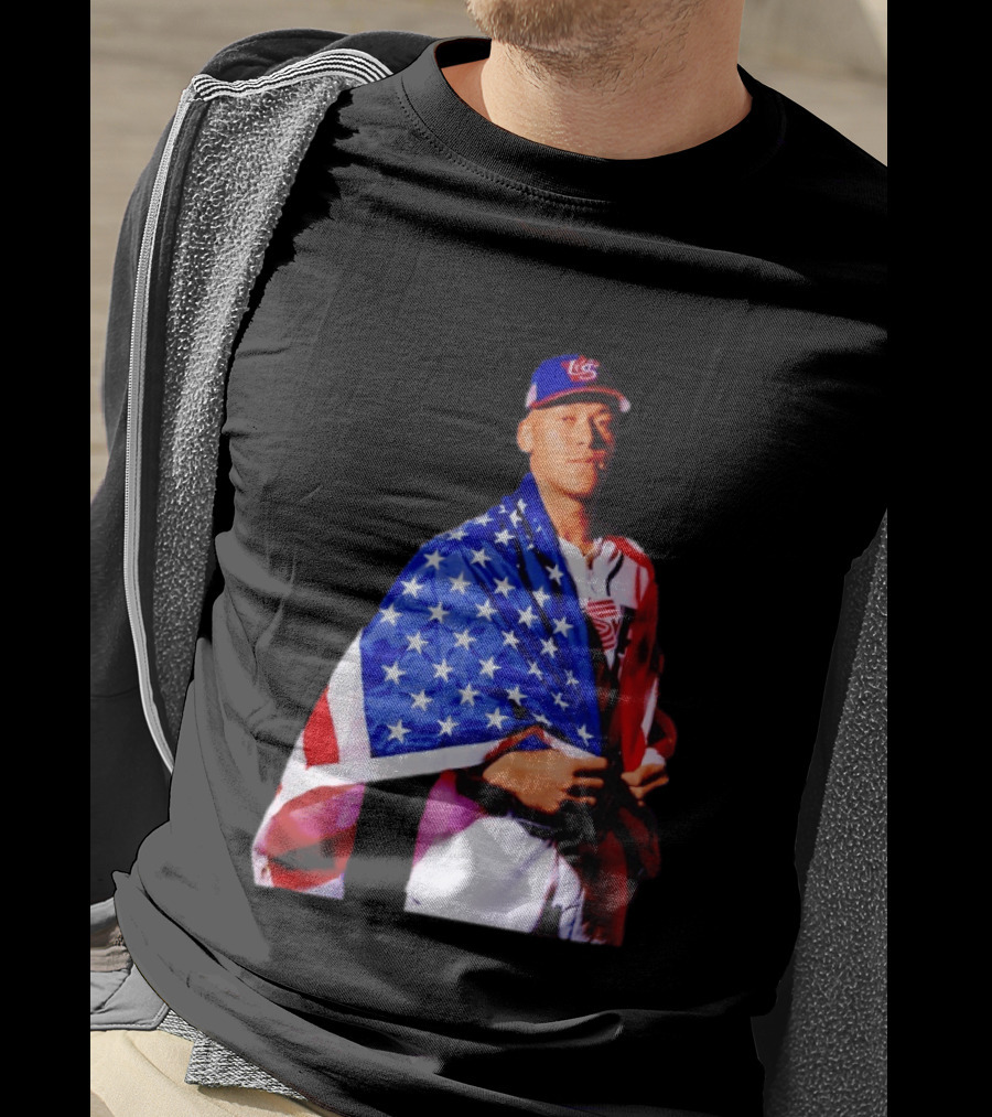 Aaron Judge Captain Team USA Baseball American Flag T-Shirt