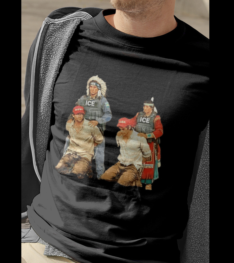 Anti ICE Native Police MAGA Mana T-Shirt