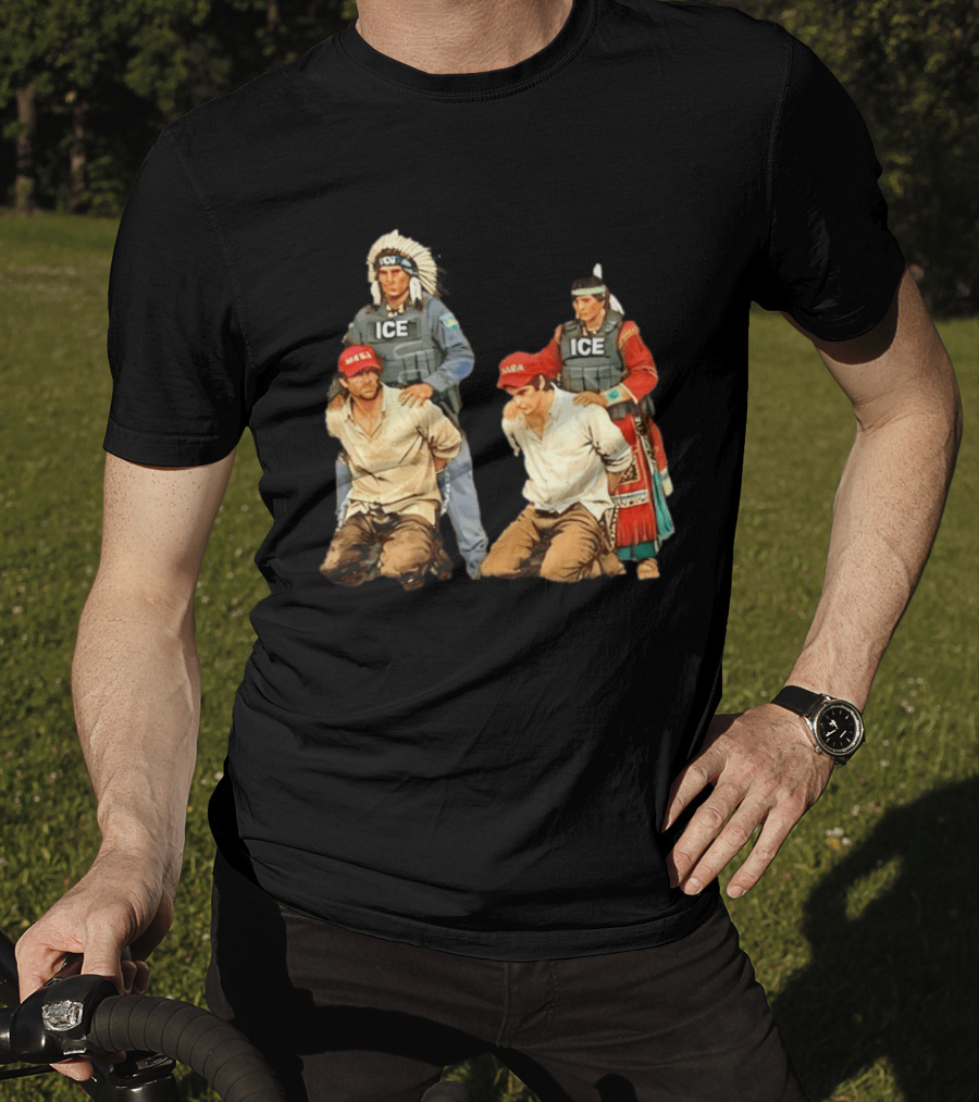Anti ICE Native Police MAGA Mana T-Shirt